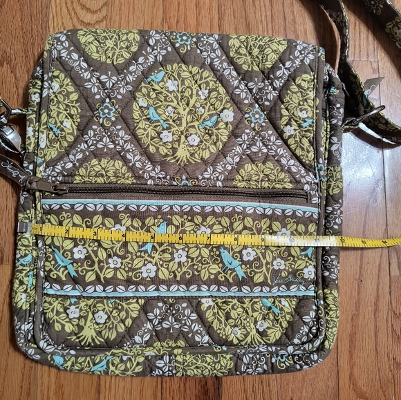 Vera Bradley Sittin' in a Tree print crossbody messenger bag, 12"x13", birds - Picture 7 of 16